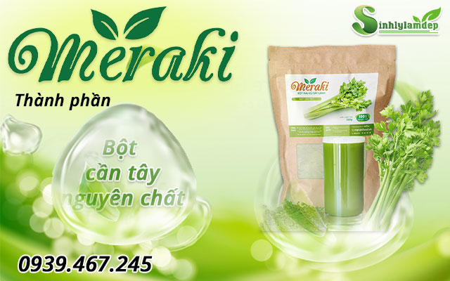 thành phần bột cần tây meraki