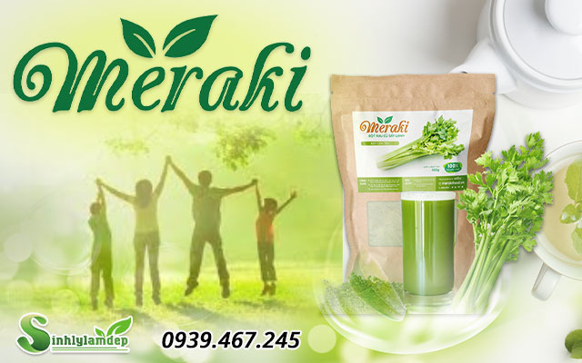 bột cần tây meraki có tốt không
