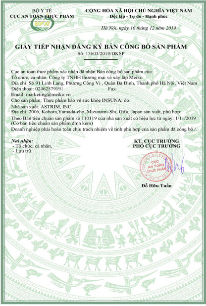 giây đăng ký insuna