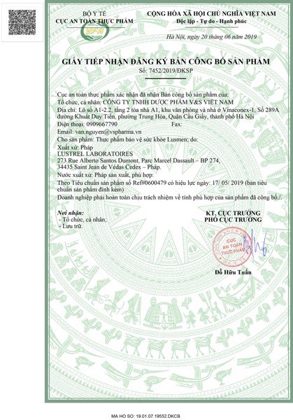 giấy đăng ký lusmen