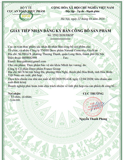 giấy đăng ký mãnh lực vương