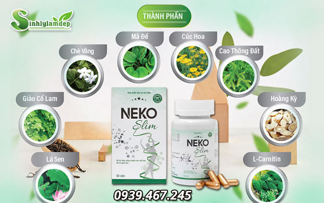 thành phần sản phẩm neko slim