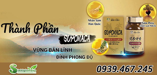 thành phần sản phẩm supomaca