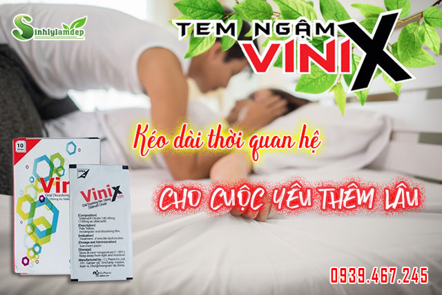 giới thiệu sản phẩm tem ngậm vinix