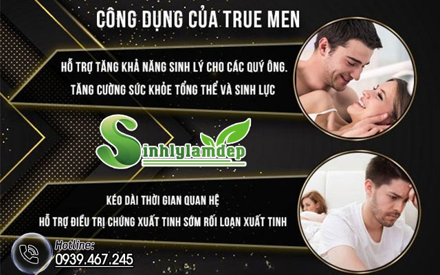công dụng sản phẩm true men