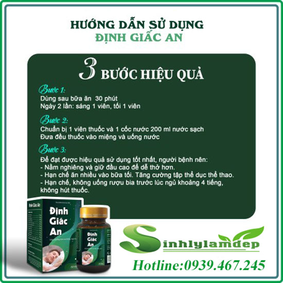 hướng dẫn sử dụng định giấc an