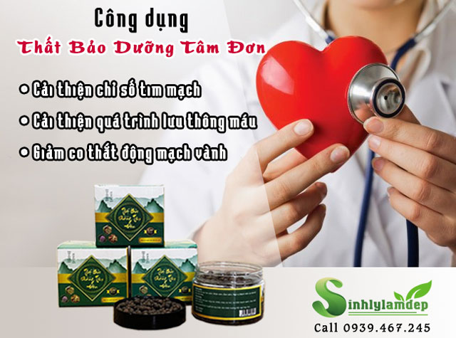 công dụng thất bảo dưỡng tâm đơn