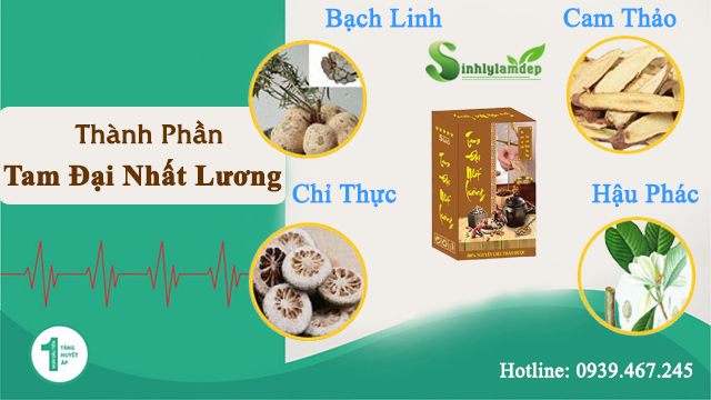thành phần có trong sản phẩm tam đại nhất lương