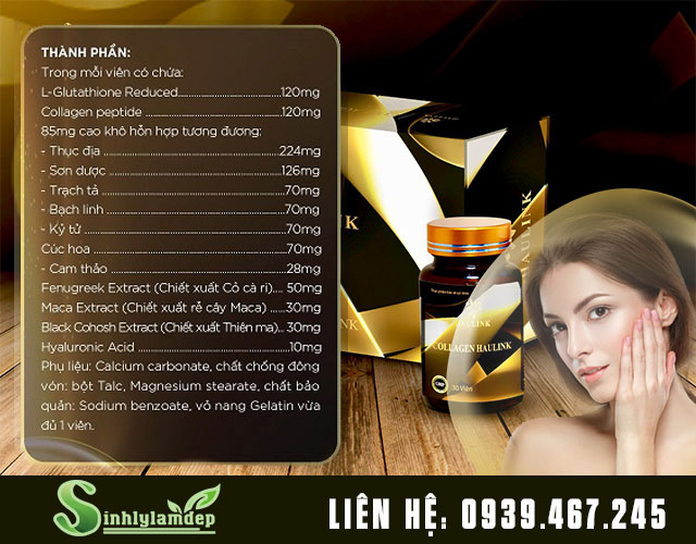 Thành phần sản phẩm Collagen Haulink