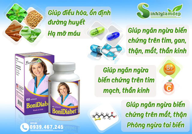 Công dụng của sản phẩm BoniDiabet
