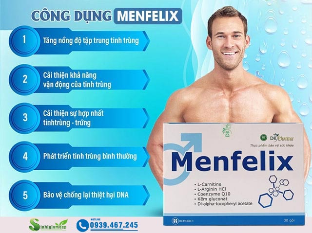 Công dụng của sản phẩm Menfelix