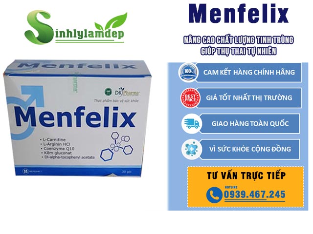 Chứng nhận sản phẩm Menfelix