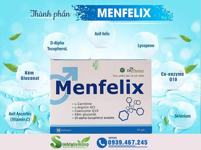 Thành phần của sản phẩm Menfelix