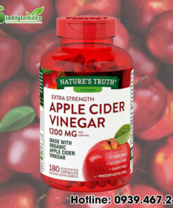 Viên uống giấm táo Nature’s Truth Apple Cider Vinegar lọ 1200mg với 180 viên