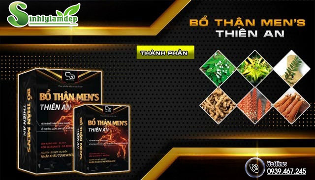 thành phần sản phẩm bổ thận men thiên an