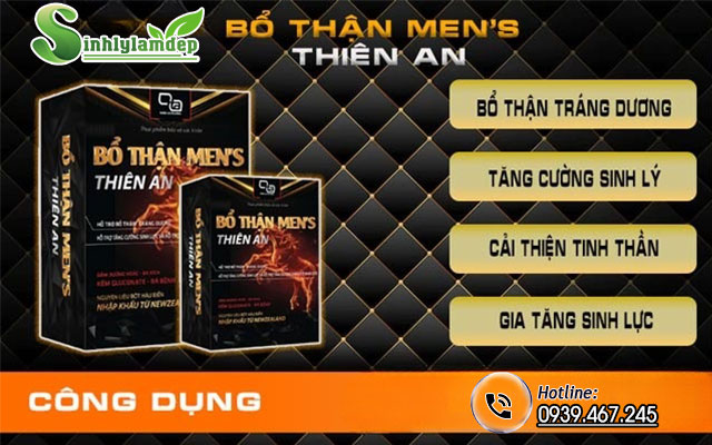 công dụng sản phẩm bổ thận men thiên an