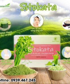 Bột cần tây Sitokata, hỗ trợ giảm mỡ máu và hỗ trợ giảm béo