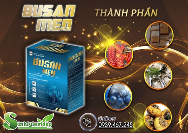 thành phần của sản phẩm busan men plus