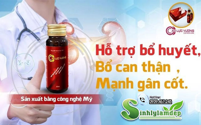 công dụng sản phẩm cao lực vương