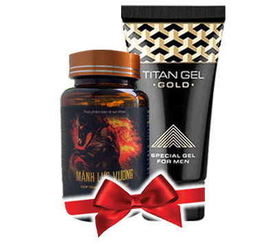 combo mãnh lực vương và titan gel gold