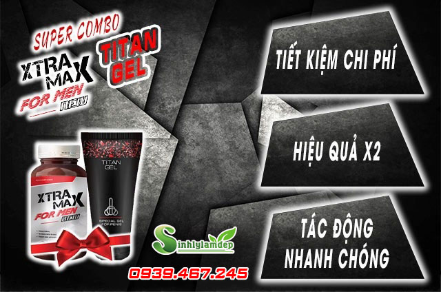điểm nổi bật của combo xtramax for men và titan gel