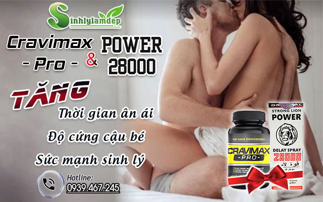 công dụng combo cravimax pro và power 28000