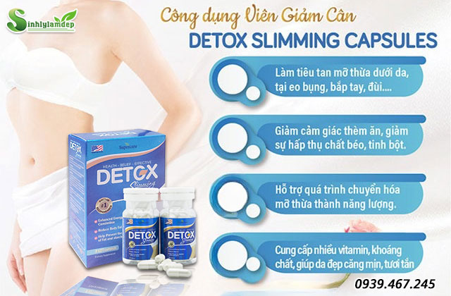 công dụng detox slimming capsules