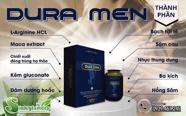 thành phần sản phẩm dura men