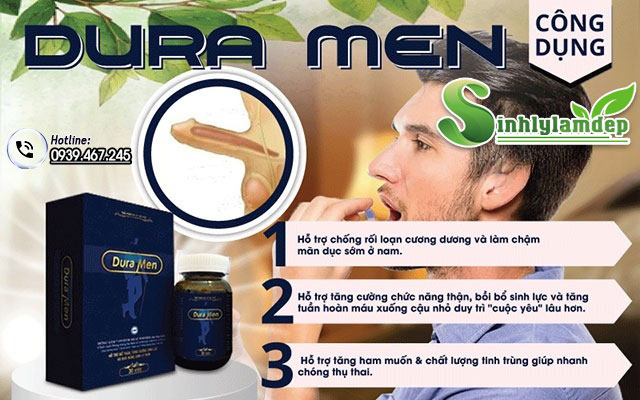công dụng sản phẩm dura men