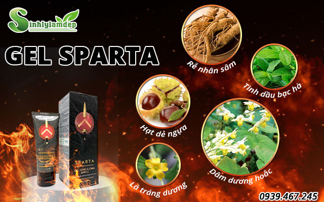 thành phần sản phẩm gel sparta