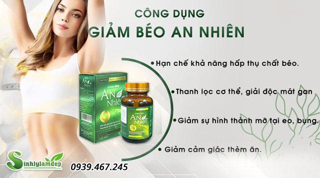 công dụng giảm béo an nhiên