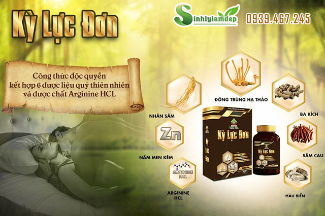 thành phần viên uống kỳ lực đơn