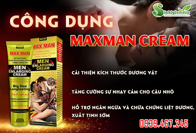 công dụng maxman cream