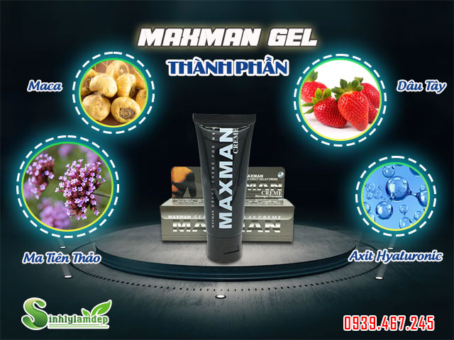 thành phần maxman gel