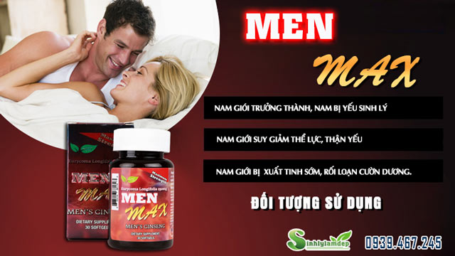 đối tượng sử dụng men max