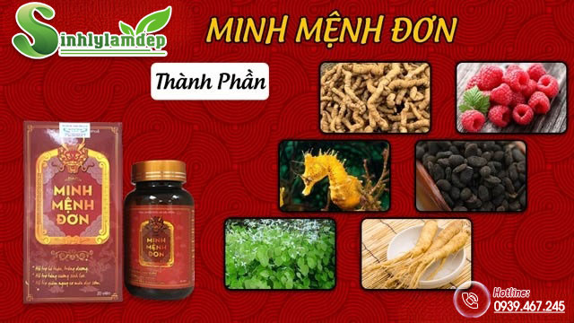 thành phần sản phẩm minh mệnh đơn