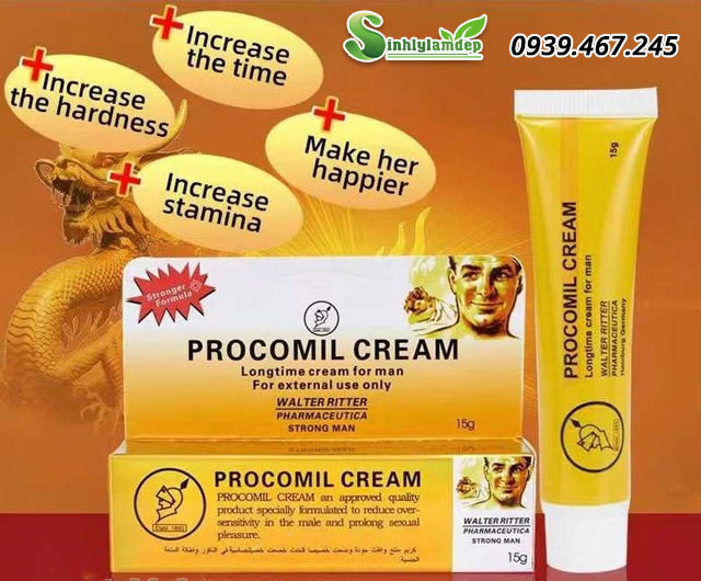 thành phần sản phẩm procomil cream