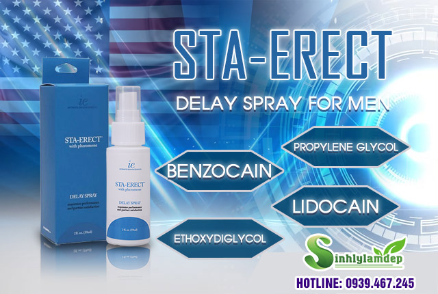 Các thành phần của Sta-Erect Delay Spray For Men