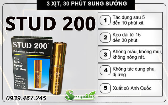 sản phẩm stud 200 tốt không