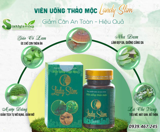 thành phần thảo mộc lady slim