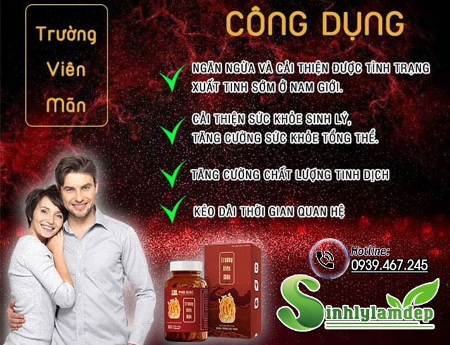 công dụng sản phẩm trường viên mãn