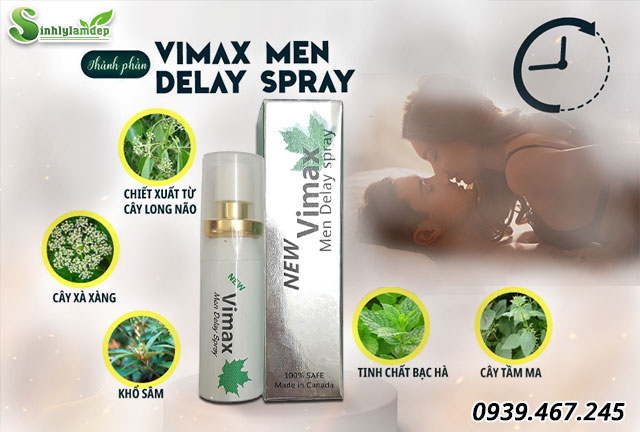 thành phần vimax men delay spray