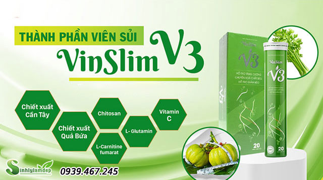 thành phần sản phẩm vinslim v3