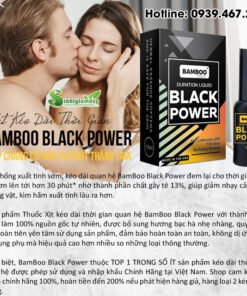 CÔNG DỤNG CỦA XỊT KÉO DÀI THỜI GIAN BAMBOO BLACK LABEL