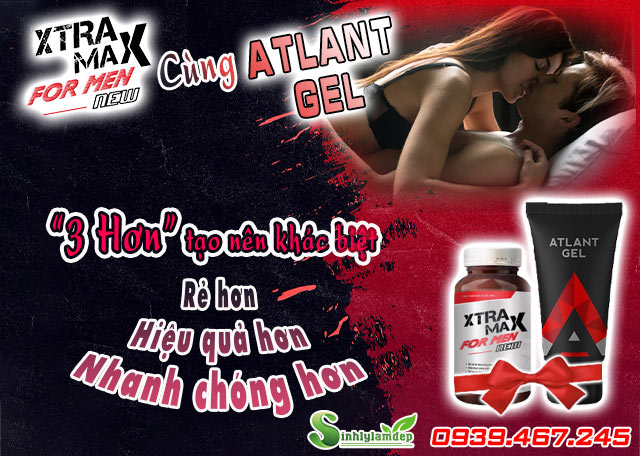 giới thiệu combo xtramax for men và atlant gel