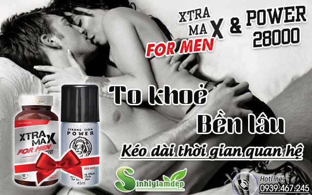cơ chế combo xtramax for men và power 28000