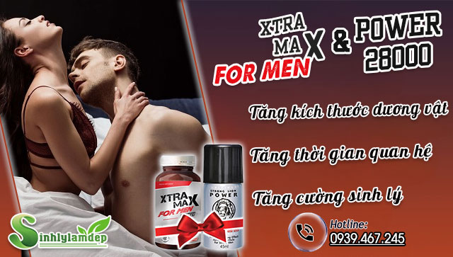 công dụng combo xtramax for men và power 28000