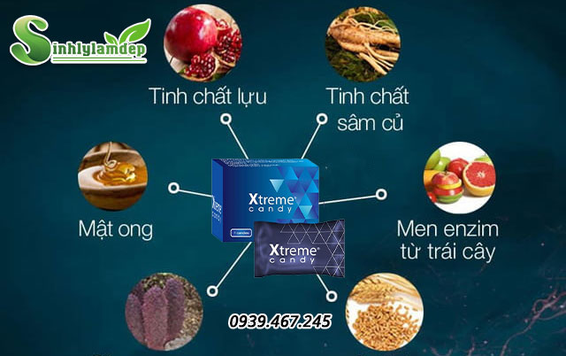 thành phần kẹo sâm xtreme candy