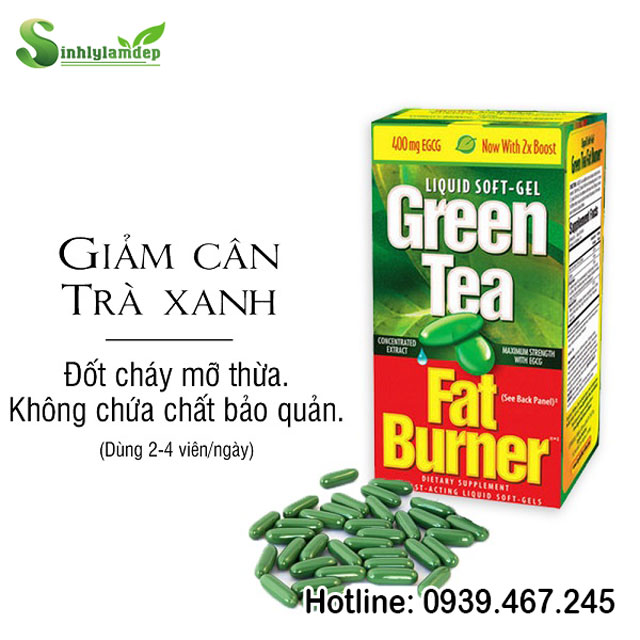 Giới thiệu viên uống giảm cân làm từ trà xanh Green Tea Fat Burner