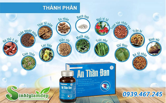 thành phần sản phẩm an thần đan